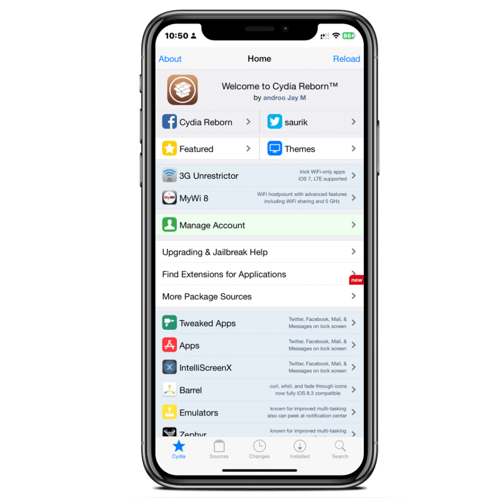 Cydia Reborn iOS Download iOS 26.1